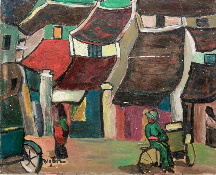 Tranh Sơn Dầu Phố Cổ